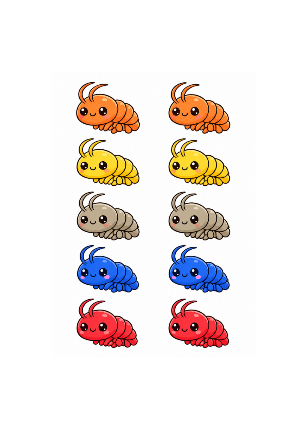 Smarties Pack - Mixed Colour Neocaridina Shrimp (10Pack)