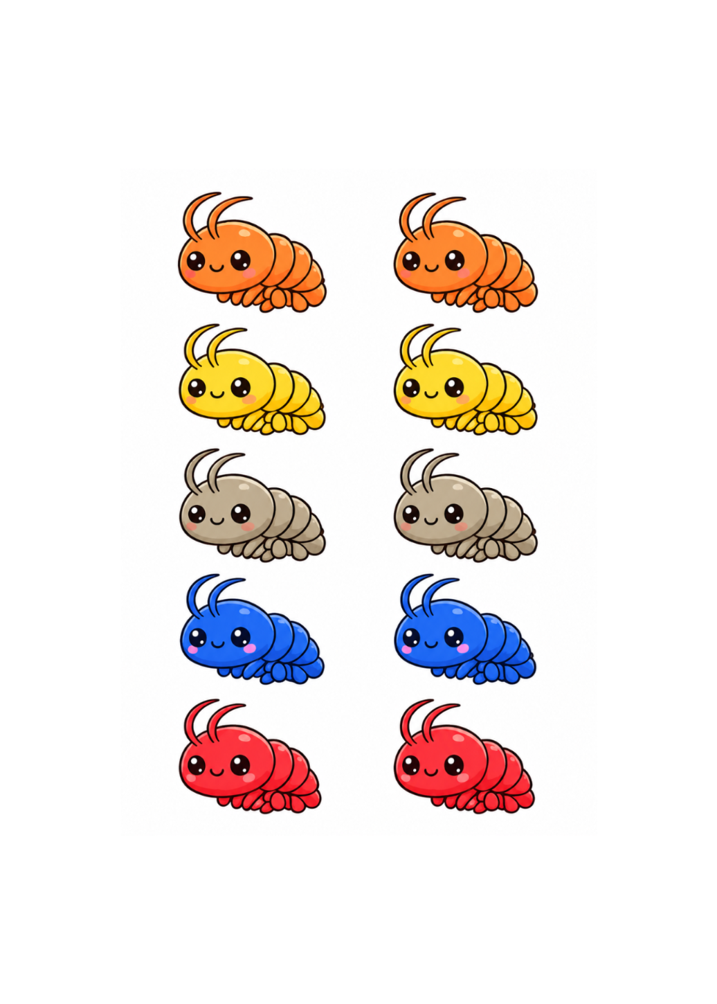 Smarties Pack - Mixed Colour Neocaridina Shrimp (10Pack)