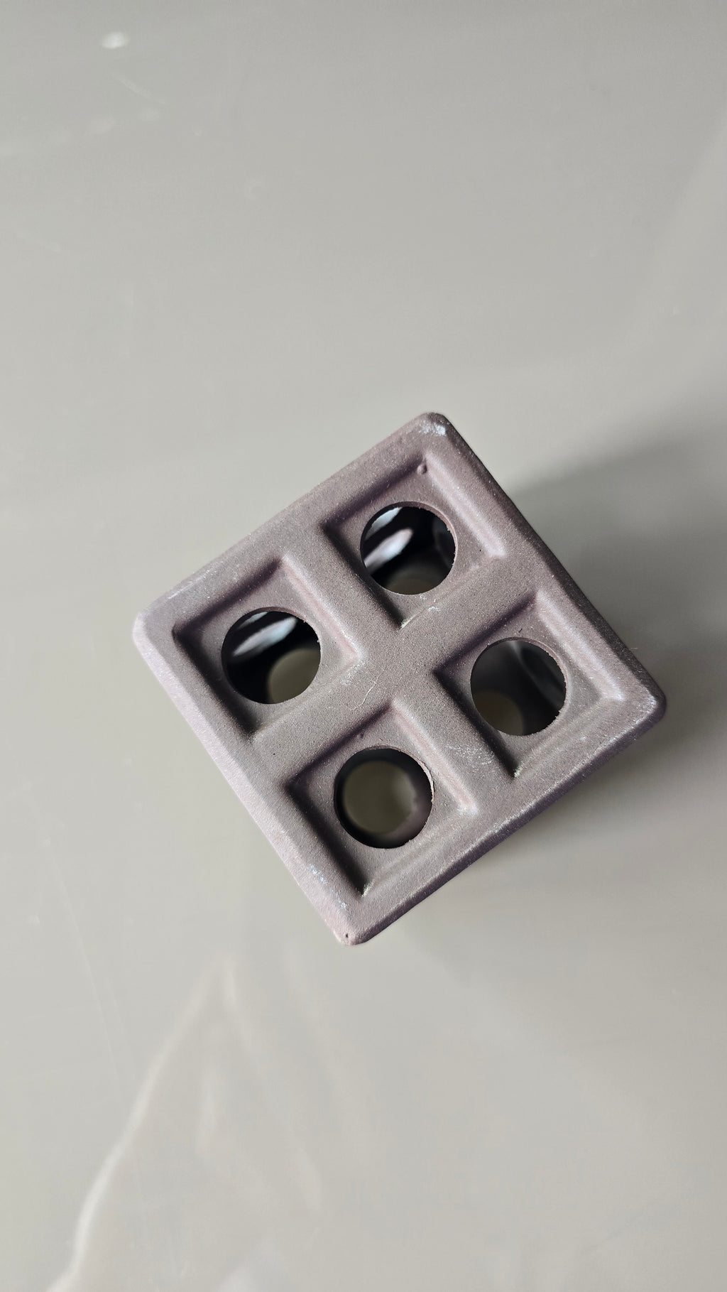 Ceramic Cube -Dark Brown