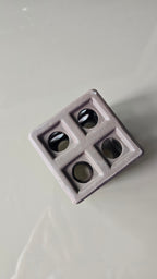 Ceramic Cube -Dark Brown