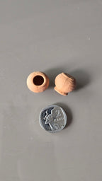 Mini Ceramic Shrimp Pots x2