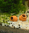 Mini Ceramic Shrimp Pots x2
